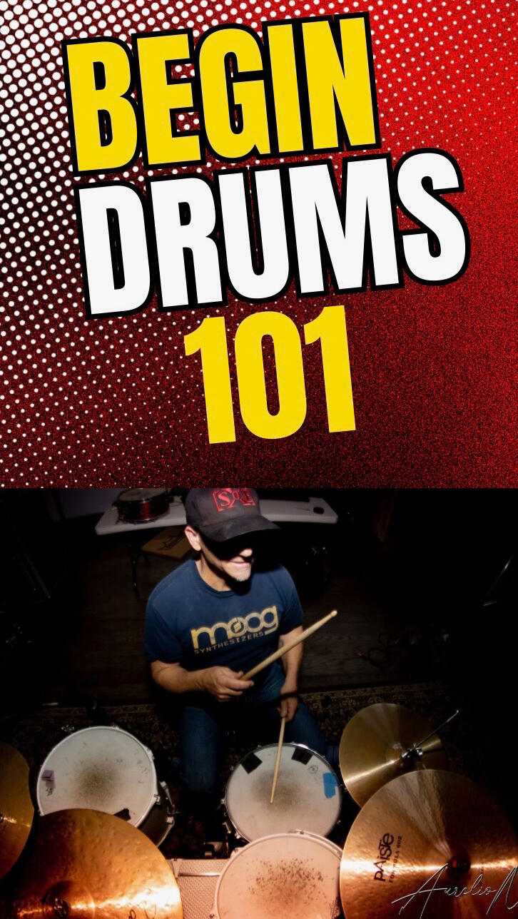 16 Lessons Companion of 'Begin Drums' Book
